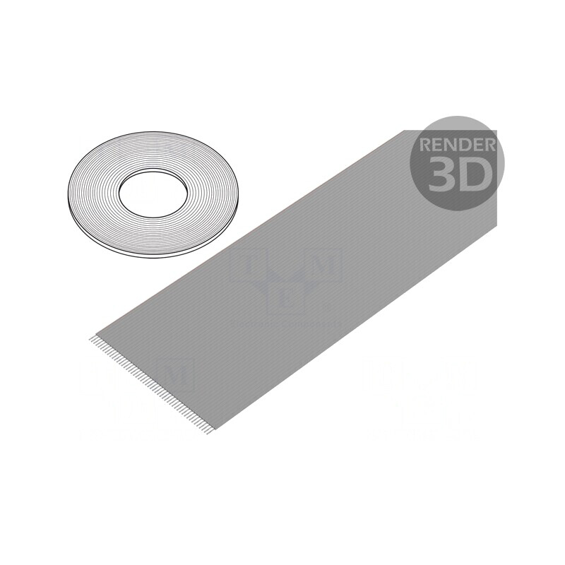 Cablu Bandă Neecranat PVC 50x26AWG 1,27mm 100FT | Electronic-mag.ro | Componente Electronice