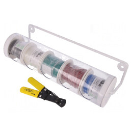 Cablu HookUp Wire PVC 22AWG 30,5m 5 buc. | Electronic-mag.ro | Componente Electronice