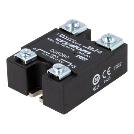 Releu Semiconductor 80A 0-60VDC 3,5-32VDC | Electronic-mag.ro | Componente Electronice