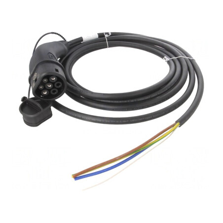 Cablu eMobility Tip 2 5m 32A 250V 7.4kW IP44 | Electronic-mag.ro | Componente Electronice