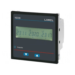 Aparat de Măsură Parametri Rețea Digital ND08 pentru Montare | Electronic-mag.ro | Componente Electronice