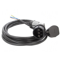 Cablu eMobility Tip 2 5m 32A Monofazat 250V 8kW IP44 | Electronic-mag.ro | Componente Electronice