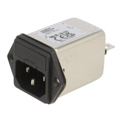 Conector Alimentare AC C14 2A 250VAC | Electronic-mag.ro | Componente Electronice