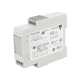 Releu Monitorizare Tensiune DPDT pentru Șină DIN DPA01DM48 | Electronic-mag.ro | Componente Electronice