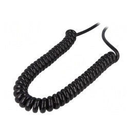 Cablu Spiralat H07BQ-F 5G1,5mm2 PUR Negru | Electronic-mag.ro | Componente Electronice
