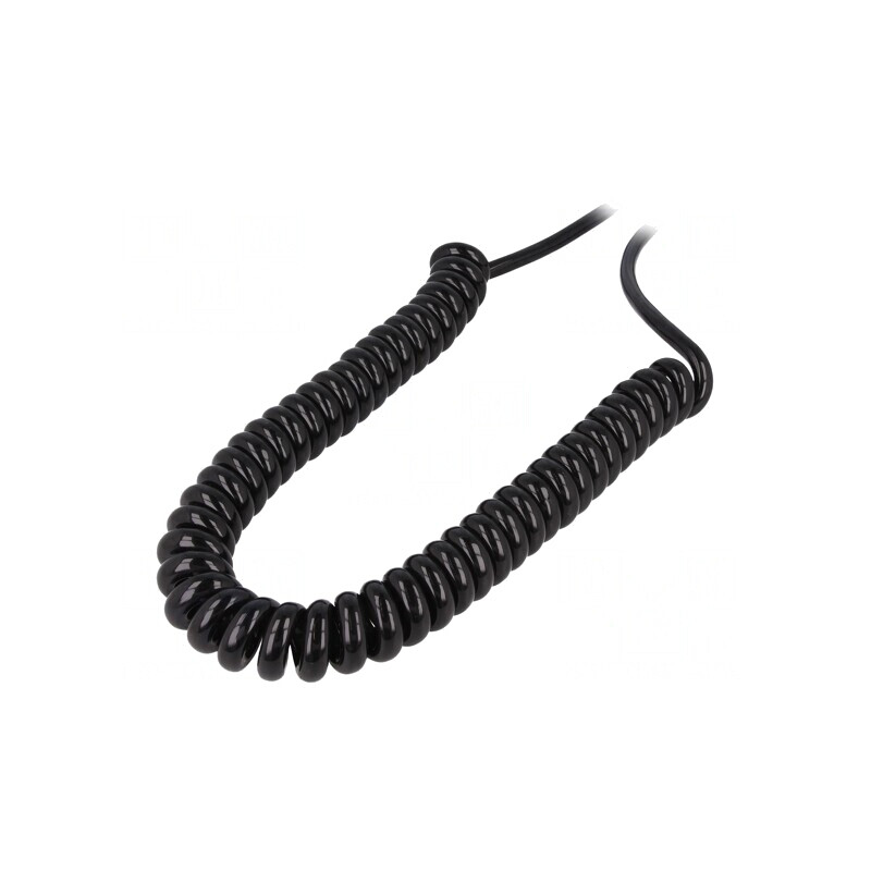 Cablu Spiralat H07BQ-F 5G1,5mm2 PUR Negru | Electronic-mag.ro | Componente Electronice