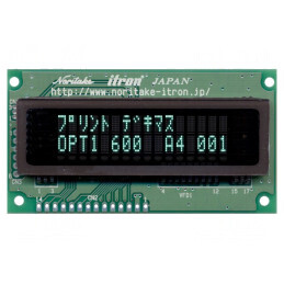 Afișaj VFD 16x2 Alfanumeric 4.759mm 350cd/m2 | Electronic-mag.ro | Componente Electronice