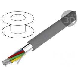 Cablu | Alpha Essential C&C | 8x24AWG | ecranat,folie Al-PET | PVC | 1218C SL005