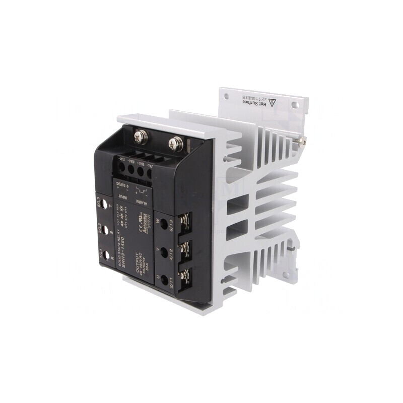 Releu Semiconductor 50A 3-Fazat 48-480VAC Montare Panou | Electronic-mag.ro | Componente Electronice