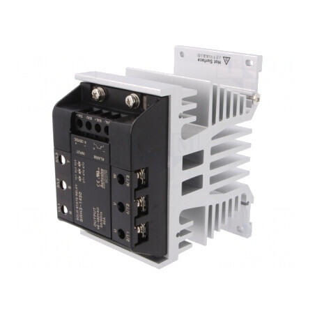 Releu Semiconductor 50A 3-Fazat 48-480VAC Montare Panou | Electronic-mag.ro | Componente Electronice