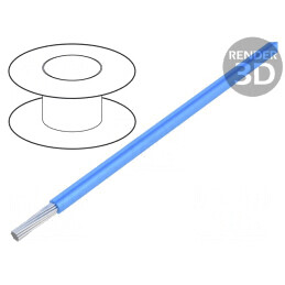 Cablu HookUp Wire Cu 24AWG PVC Albastru 150V 305m | Electronic-mag.ro | Componente Electronice