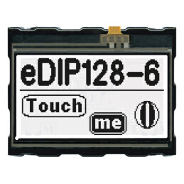 Afişaj: LCD | grafic | 128x64 | FSTN Positive | neagră | 71,4x54,6mm | EA EDIP128W-6LWT