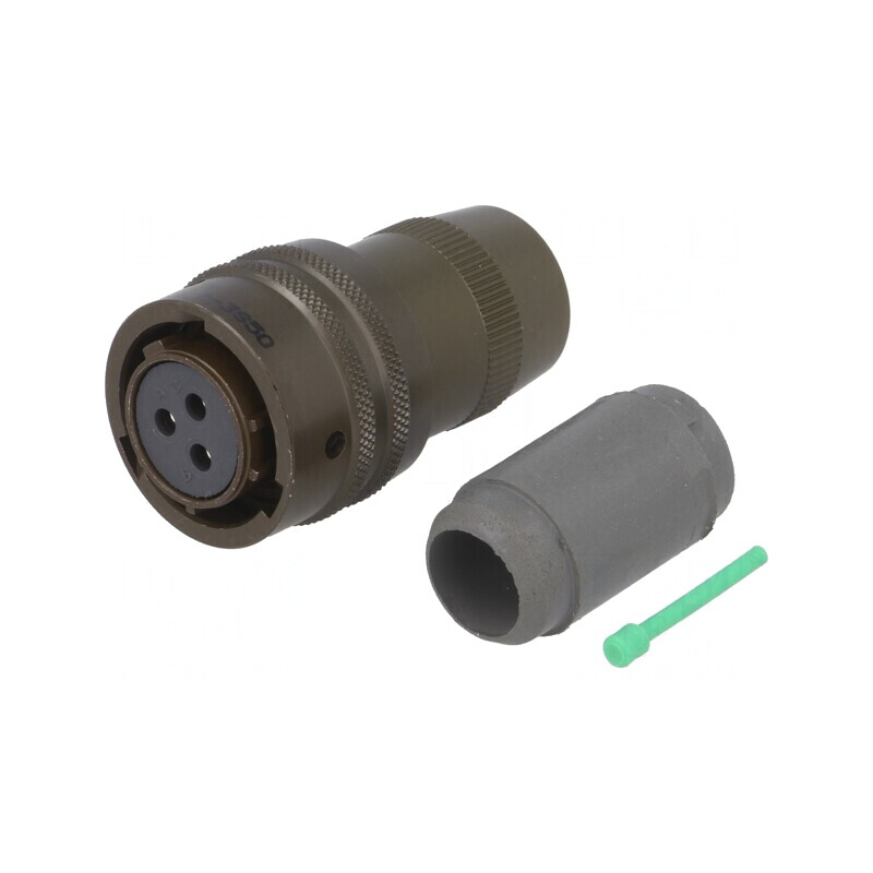 Conector Circular pe Cablu 3 Pin Aurit 13A  | Electronic-mag.ro | Componente Electronice