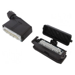Conector HDC Tată-Mamă 500V 16A 24 PIN 24PE | Electronic-mag.ro | Componente Electronice