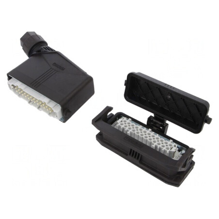 Conector HDC Tată-Mamă 500V 16A 24 PIN 24PE | Electronic-mag.ro | Componente Electronice