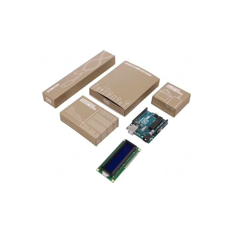 Arduino Starter Kit French - ATMEGA328, 5V, USB B, ICSP, Pini | Electronic-mag.ro | Componente Electronice