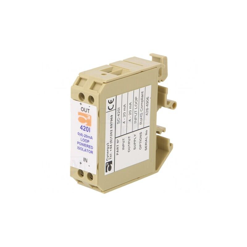 Adaptor Separator Semnale Șină DIN 4-20mA SC420I | Electronic-mag.ro | Componente Electronice