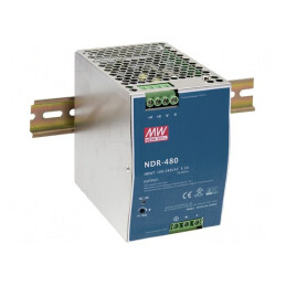 Alimentator Slim 480W 24V 20A pentru Șină DIN | Electronic-mag.ro | Componente Electronice