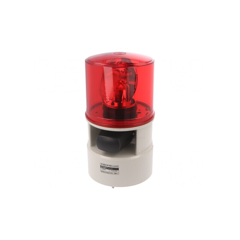 Sirenă Luminoasă și Acustică 24VDC S125DLR-WS-24-R | Electronic-mag.ro | Componente Electronice