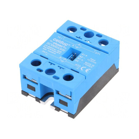 Releu Semiconductor 50A 2-Fazat 10-30VDC 24-600VAC | Electronic-mag.ro | Componente Electronice
