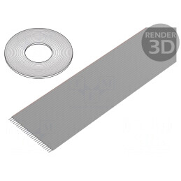Cablu bandă 1,27mm Cu 26AWG neecranat PVC 100FT | Electronic-mag.ro | Componente Electronice