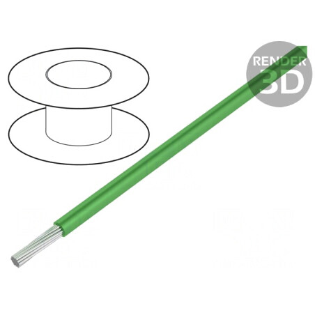 Cablu HookUp Wire Cu 26AWG PVC Verde 305m | Electronic-mag.ro | Componente Electronice