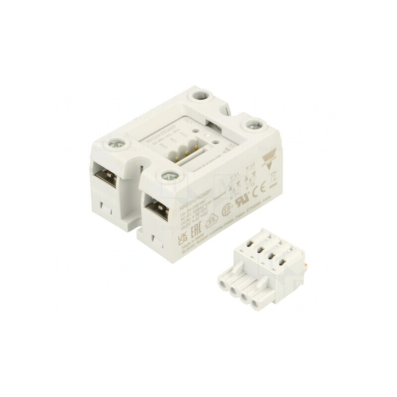 Releu Semiconductor 50A 24-265VAC 2-Fazat RKD2A23D50P | Electronic-mag.ro | Componente Electronice