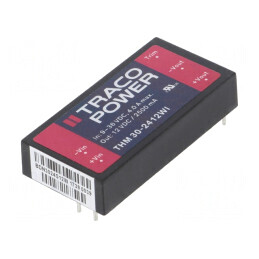 Convertor DC/DC 30W 9-36V la 12V 2500mA THM 30-2412WI | Electronic-mag.ro | Componente Electronice
