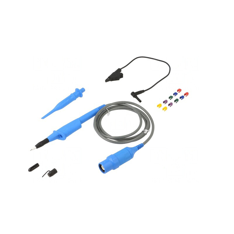 Sondă: pentru osciloscop 0÷500MHz 100: 1 0,9ns 12÷25pF 1,2m, SET ISOPROBE III 100:1 | Electronic-mag.ro | Componente Electronice