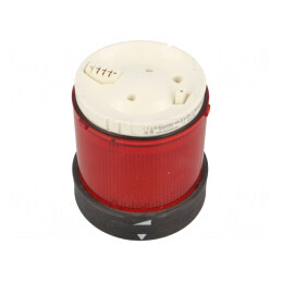 Semnalizator luminos LED roșu IP65 230VAC Ø70mm Harmony | Electronic-mag.ro | Componente Electronice