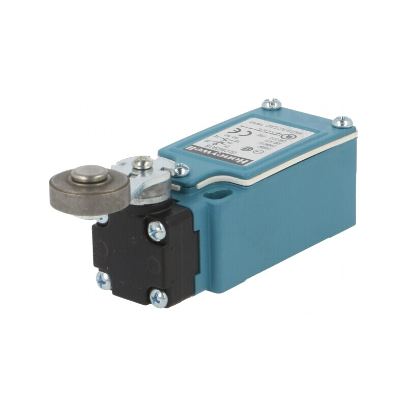 Limitator cursă manetă 46.5mm cu rolă metalică Ø19mm NO NC | Electronic-mag.ro | Componente Electronice