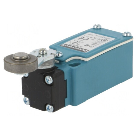 Limitator cursă manetă 46.5mm cu rolă metalică Ø19mm NO NC | Electronic-mag.ro | Componente Electronice