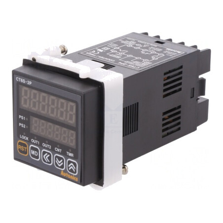 Contor Electronic LED Dual Timp și Impulsuri SPST | Electronic-mag.ro | Componente Electronice