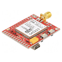 Placă de expansiune | şiruri pini,SIM,SMA,USB B micro | M2M | DU3G113#SMA-EUR