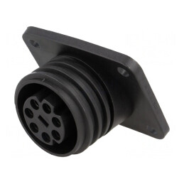 Conector Circular Soclu Mamă 7 PIN Nichelat Buccaneer 900 PX0941/07/S | Electronic-mag.ro | Componente Electronice