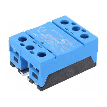 Releu semiconductor 1-fazat 20A 3,5-32VDC 5-40VDC | Electronic-mag.ro | Componente Electronice