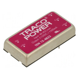 Convertor DC/DC 15W 36-75V la 15V/-15V | Electronic-mag.ro | Componente Electronice