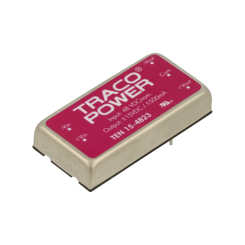 Convertor DC/DC 15W 36-75V la 15V/-15V | Electronic-mag.ro | Componente Electronice Convertor DC/DC 15W 36-75V la 15V/-15V | Electronic-mag.ro | Componente Electronice