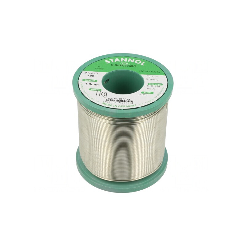 Sârmă de Lipit fără Plumb 1mm 1kg Bobină | Electronic-mag.ro | Componente Electronice