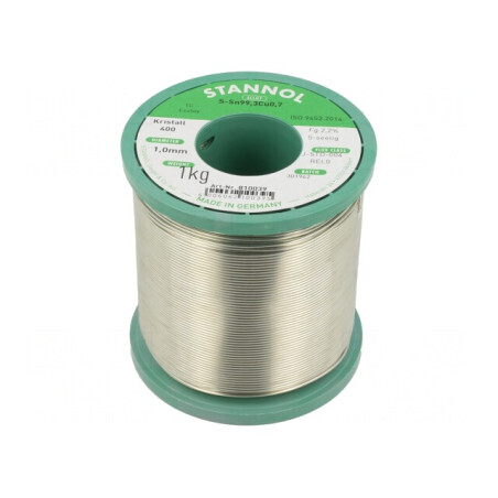 Sârmă de Lipit fără Plumb 1mm 1kg Bobină | Electronic-mag.ro | Componente Electronice