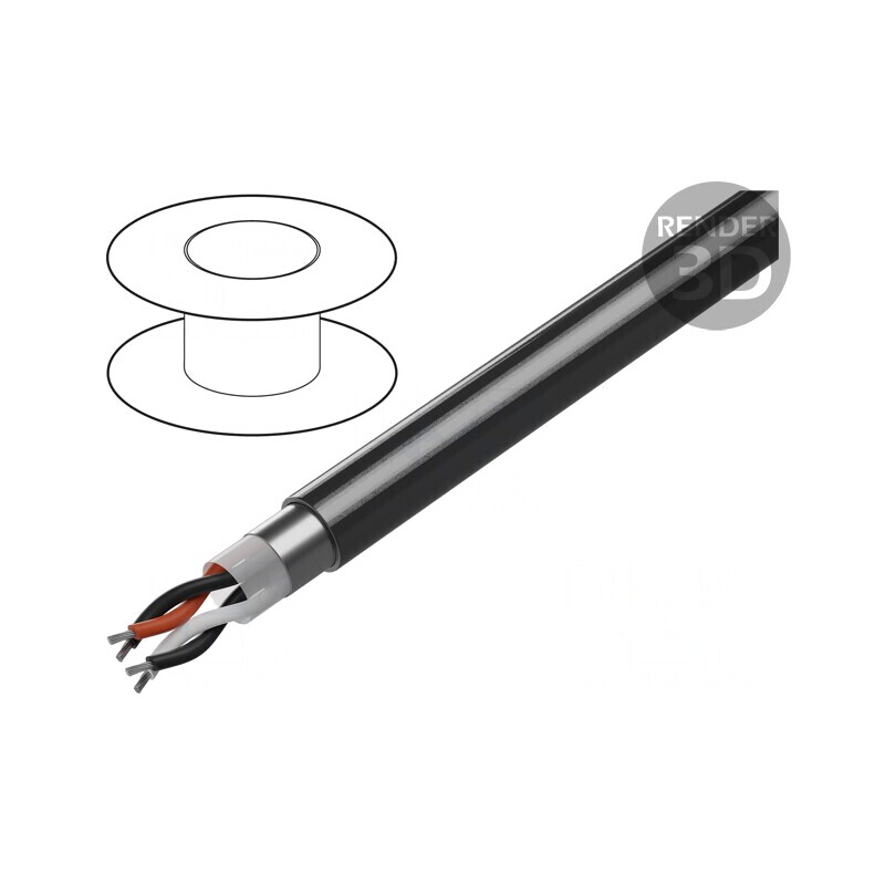 Cablu RS232 ecranat PVC 2x2x24AWG | Electronic-mag.ro | Componente Electronice