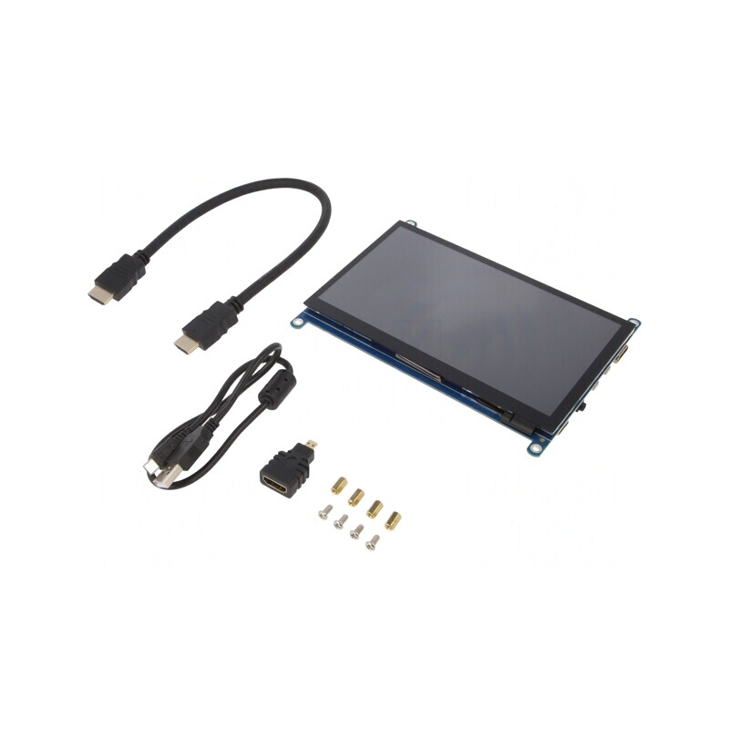 Ecran LCD Grafic 7" 1024x600 pentru Raspberry Pi 4B | Electronic-mag.ro | Componente Electronice