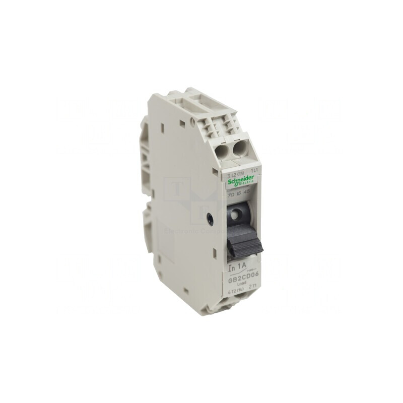 Întrerupător motor 250VAC pentru șină DIN IP20 | Electronic-mag.ro | Componente Electronice