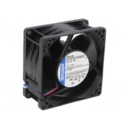 Ventilator axial 48VDC 80x80x38mm 131m3/h 55dBA | Electronic-mag.ro | Componente Electronice