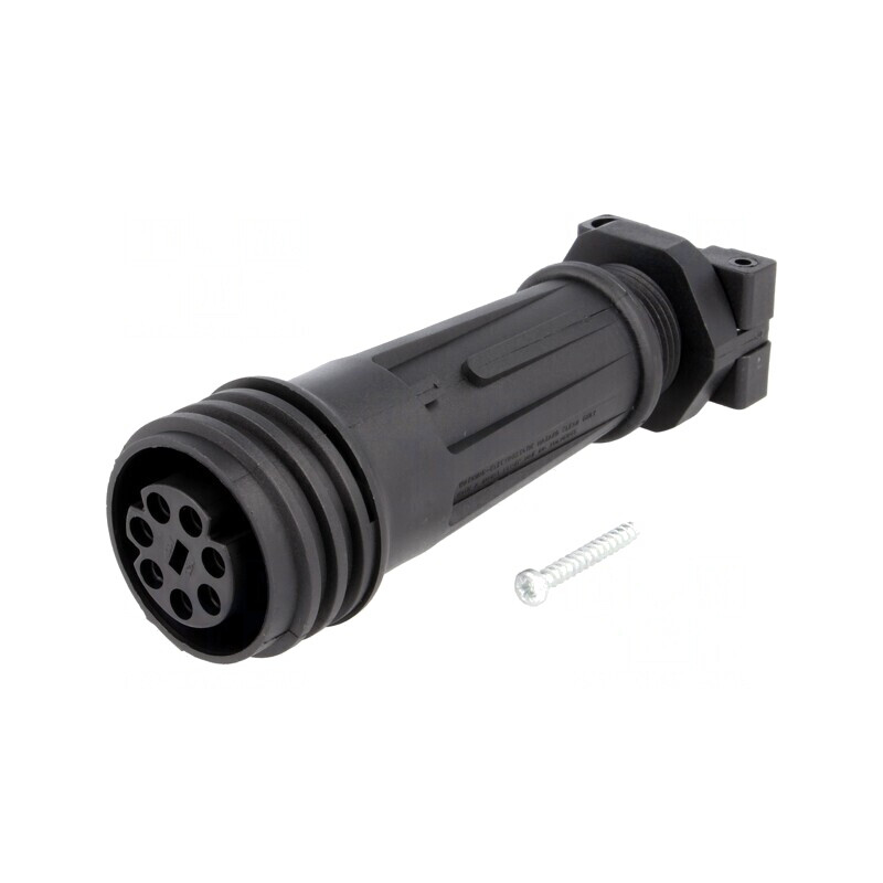 Conector Circular Mamă 7-PIN Filet Exterior PXA921/07/S | Electronic-mag.ro | Componente Electronice
