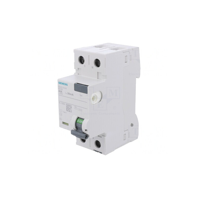 Întrerupător diferențial 40A 30mA 1P+N IP20 | Electronic-mag.ro | Componente Electronice