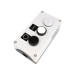 Casetă de comandă cu 2 butoane IP67 24V | Electronic-mag.ro | Componente Electronice