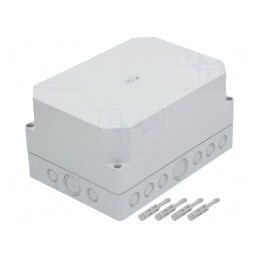 Carcasă universală gri IP66 180x254x137 mm | Electronic-mag.ro | Componente Electronice
