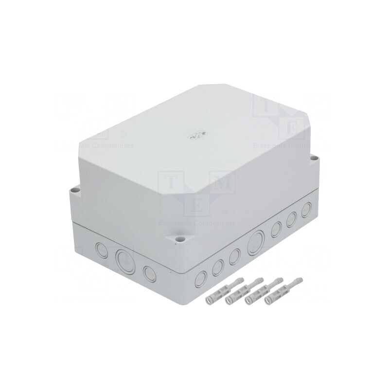 Carcasă universală gri IP66 180x254x137 mm | Electronic-mag.ro | Componente Electronice