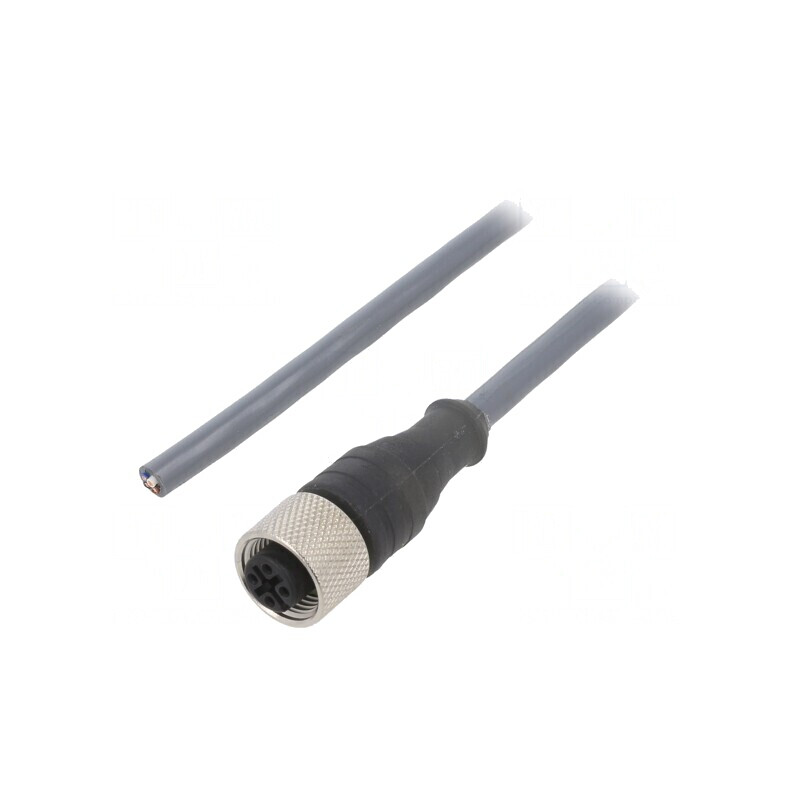 Cablu de conectare M12 20m drept 4 PIN 250VAC 2,2A PUR | Electronic-mag.ro | Componente Electronice